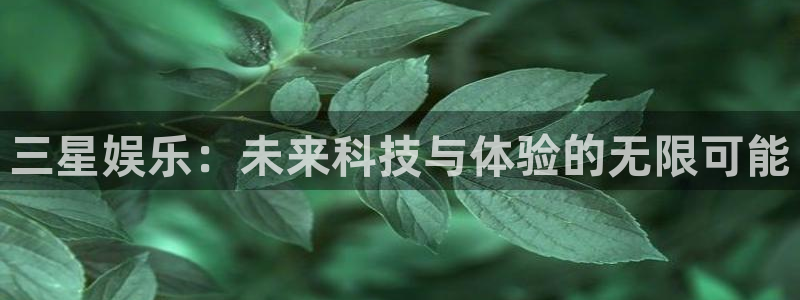 苹果版运达娱乐下载安装：三星娱乐：未来科技与体验的无限可能